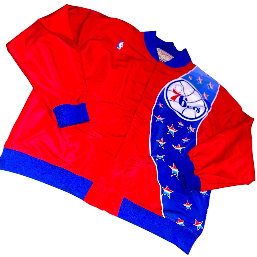 Mitchell & Ness 76ers throwback warm up jacket 🔥